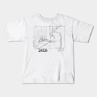 Lain bear suit Sketch Kids T-Shirt